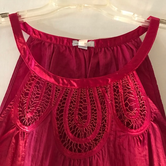 Old Navy, Size M, Fuchsia Crochet Tank Top - Picture 3 of 7